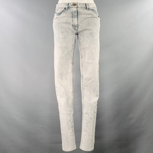 MAISON MARTIN MARGIELA Size M Grey Cotton Blend Skinny Jeans - Picture 1 of 6